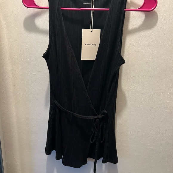 Everlane | Ribbed Wrap Top - Picture 3 of 3